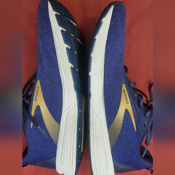 Men's Brooks Anthem 3 Navy/Grey/Gold Running Shoe Size 10 D (M) - Picture 6 of 11